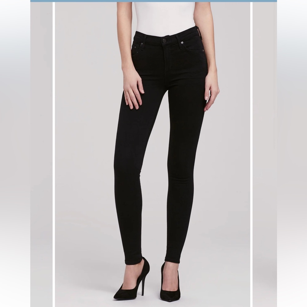 Citizens of Humanity Rocket High Rise Black Skinny Size 27
